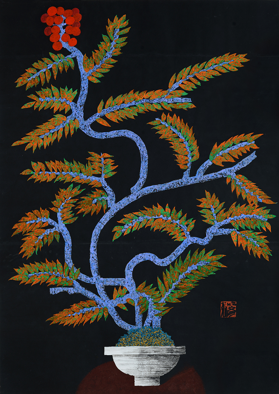 블랙 플라워 008