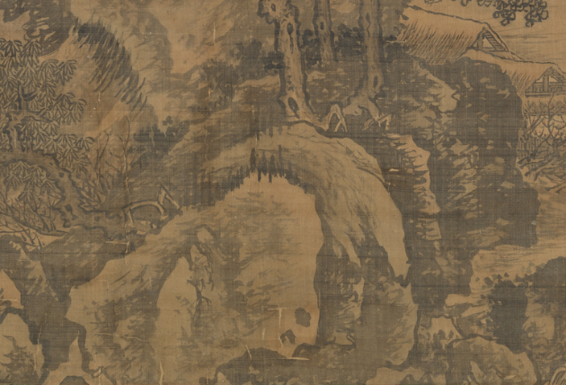 Ma_Shi, Mountain_Village_in_Spring_detail, mid_15th_century, Ming, ink_on_silk — National_Palace_Museum_Taipei, structural_source_for:chapter_05