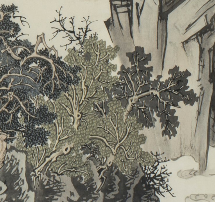 Edited_Landscape–Geumgangsan_detail, 2016, detail_7, ink_and_light_color_on_paper, 50x248cm — Jang Byeong Eun (Eastbrush, 張炳彥), chapter_05