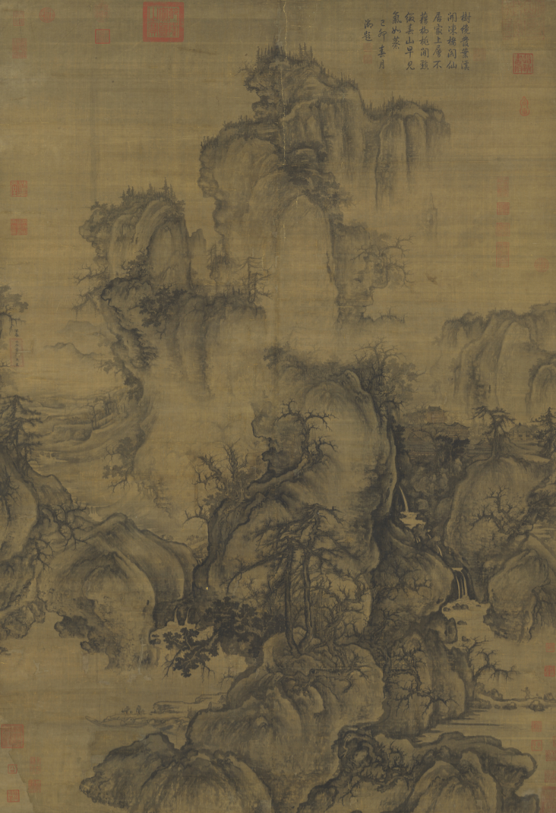 Guo Xi, Early Spring, 1072, Northern_Song_Dynasty, ink_on_silk — National Palace Museum Taipei, structural_source_fragment_for:EL2020