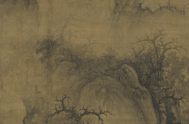 Guo Xi, Early Spring, 1072, Northern_Song_Dynasty, ink_on_silk — National Palace Museum Taipei, detail_fragment, structural_source_fragment_for:EL2020