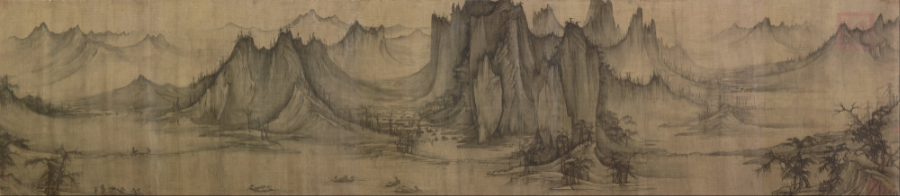 Xu Daoning, Autumn River and Fishing Boats, c.1049, Northern_Song_Dynasty, ink_on_silk — Nelson-Atkins Museum of Art, structural_source_fragment_for:EL2020