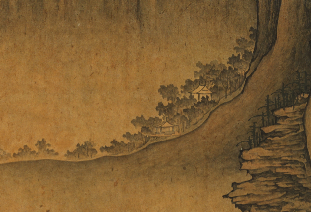 Edited Landscape, 2020, structural_recombination_detail, ink_and_light_color_on_paper — Jang Byeong Eun (Eastbrush, 張炳彥), derived_from_multiple_structural_fragments, process_chain_id:EL2020