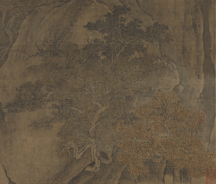 Guan Tong, Evening Colors over Autumn Mountains, detail_fragment, structural_source_fragment_for:EL2020
