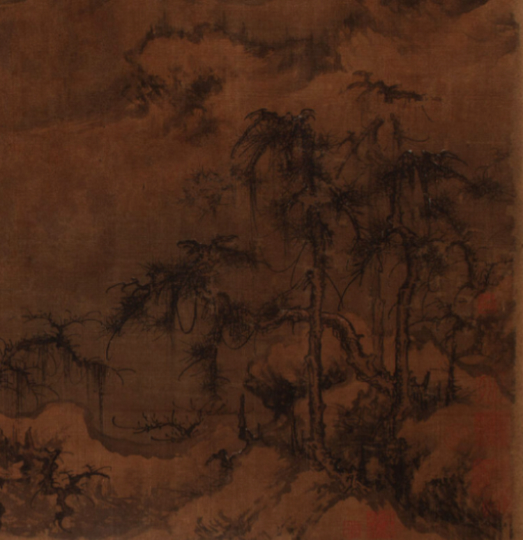곽희, Rivers and Mountains in Snow, 11th_century, northern_song, ink_and_opaque_colors_on_silk — Toledo Museum of Art, structural_source_for:chapter_08
