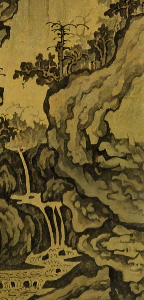 An Gyeon-Style Geumgangsan Landscape, 2015, detail, ink_and_light_color_on_paper, 50.0x149.7cm — 장병언/Jang Byeong Eun/張炳彥/Eastbrush, authentic_version_detail