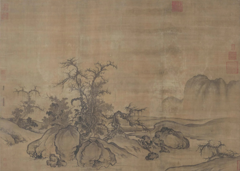 곽희, Old Trees, Level Distance, 1078, northern_song, ink_on_silk — Metropolitan Museum of Art, structural_source_for:chapter_08