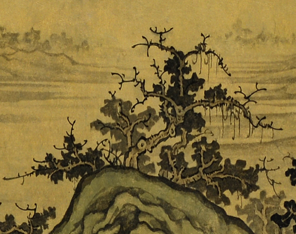 An Gyeon-Style Geumgangsan Landscape, 2015, detail, ink_and_light_color_on_paper, 50.0x149.7cm — 장병언/Jang Byeong Eun/張炳彥/Eastbrush, authentic_version_detail