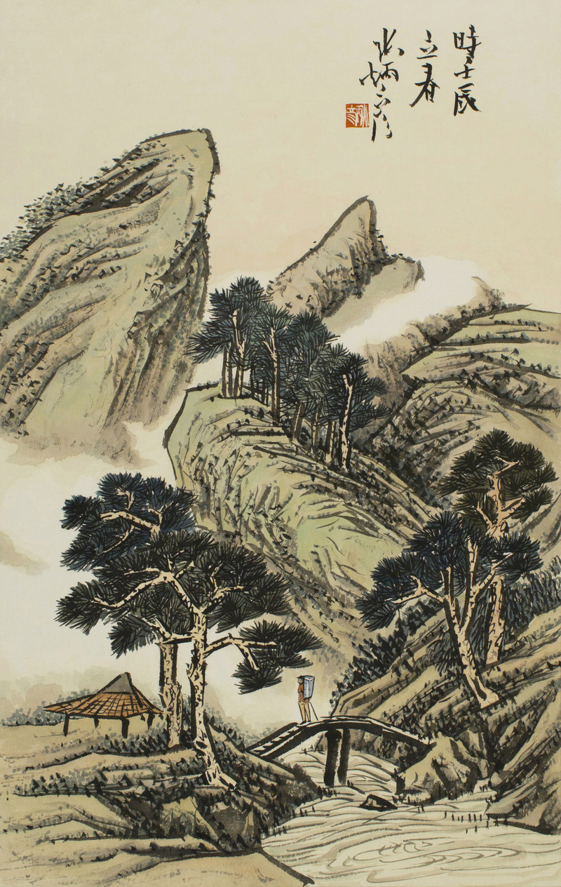 장병언 / 방倣개자원화보 모방명가화보편 / 수묵담채 / 67.2 × 42.6 cm / 2012