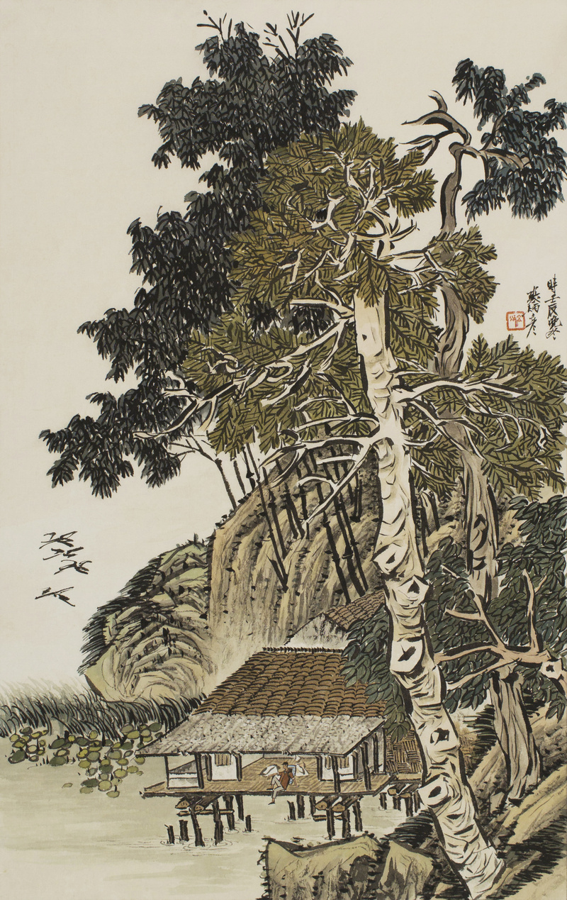 장병언 / 방倣개자원화보 모방명가화보편 / 수묵담채 / 66.6 × 42 cm / 2012