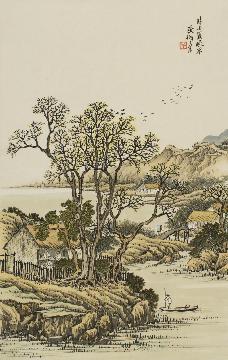 장병언 / 방倣개자원화보 모방명가화보편 / 수묵담채 / 67 × 42.7 cm / 2012