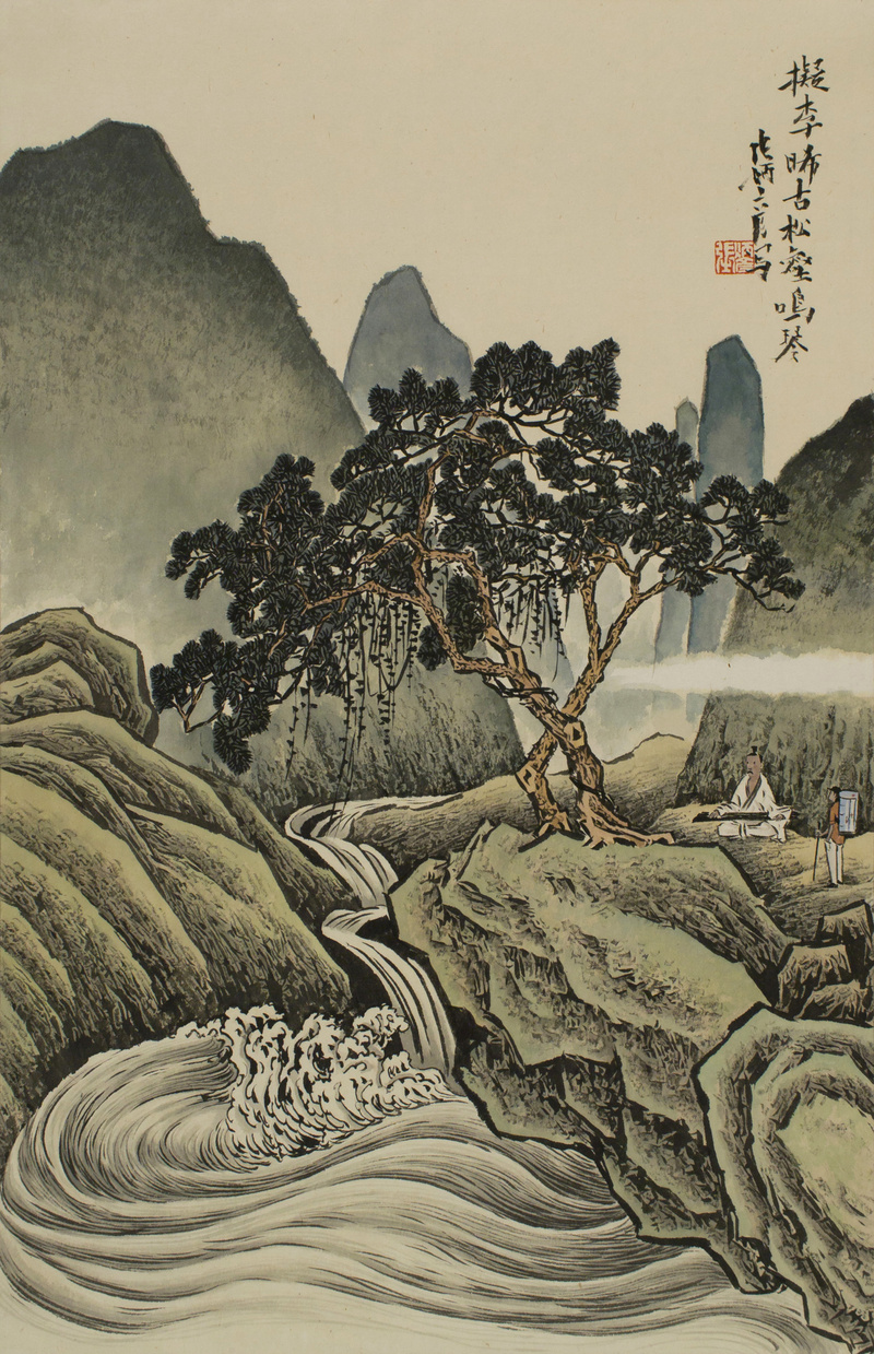 장병언 / 방倣개자원화보 모방명가화보편 / 수묵담채 / 66 × 42.4 cm / 2012